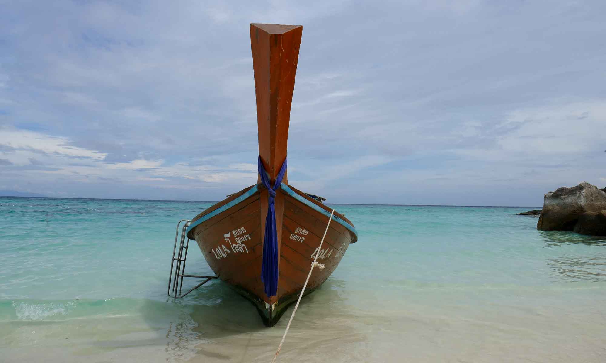 Typical Koh Lipe longboat