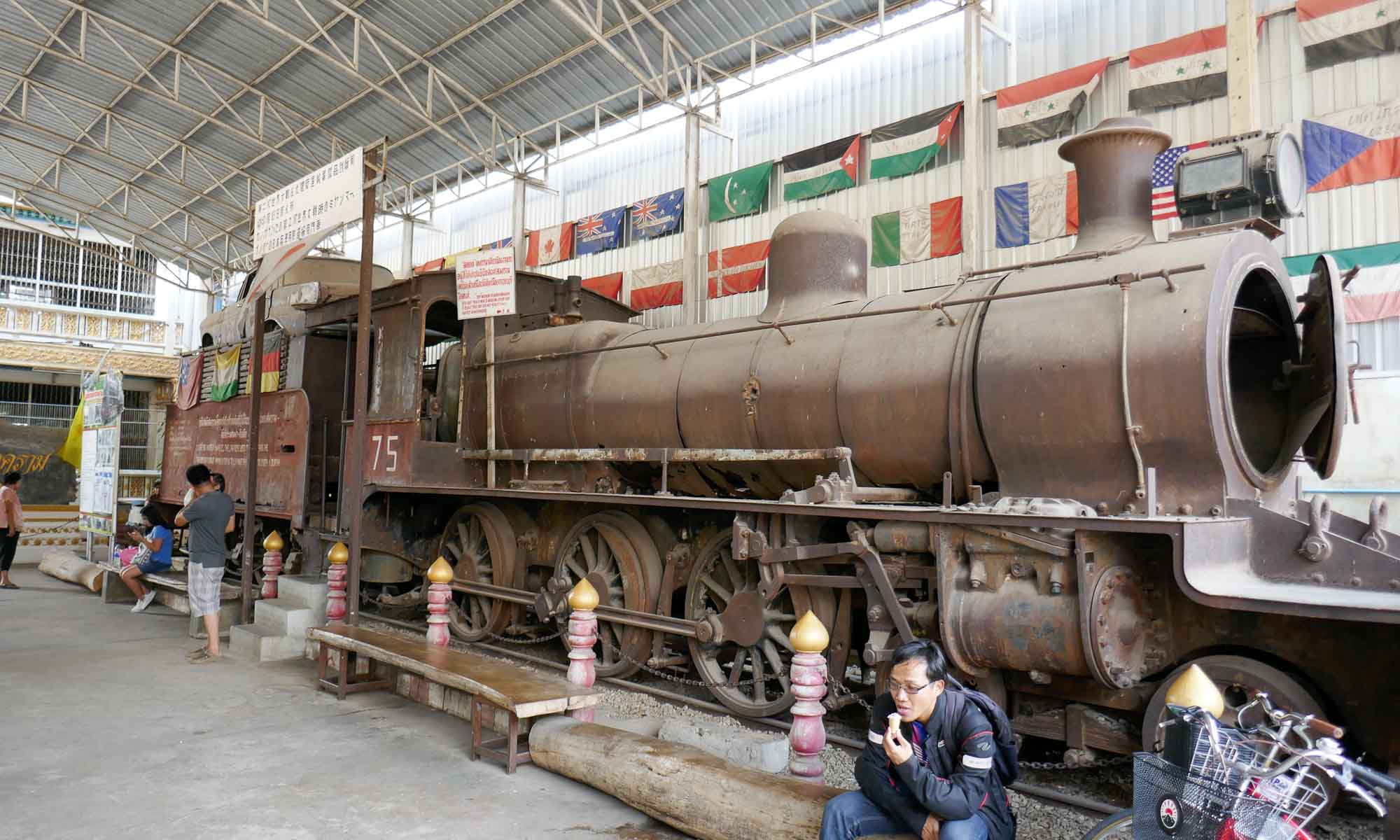Old steam engine at entrance of Jeath Museum 2