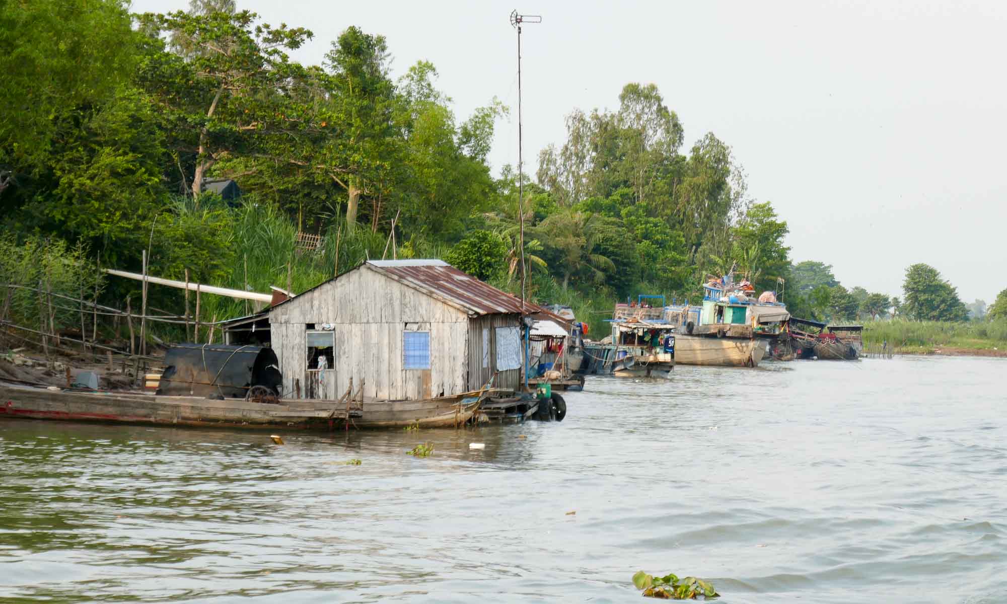 Local life on the Vietnamese section of the Mekong River 