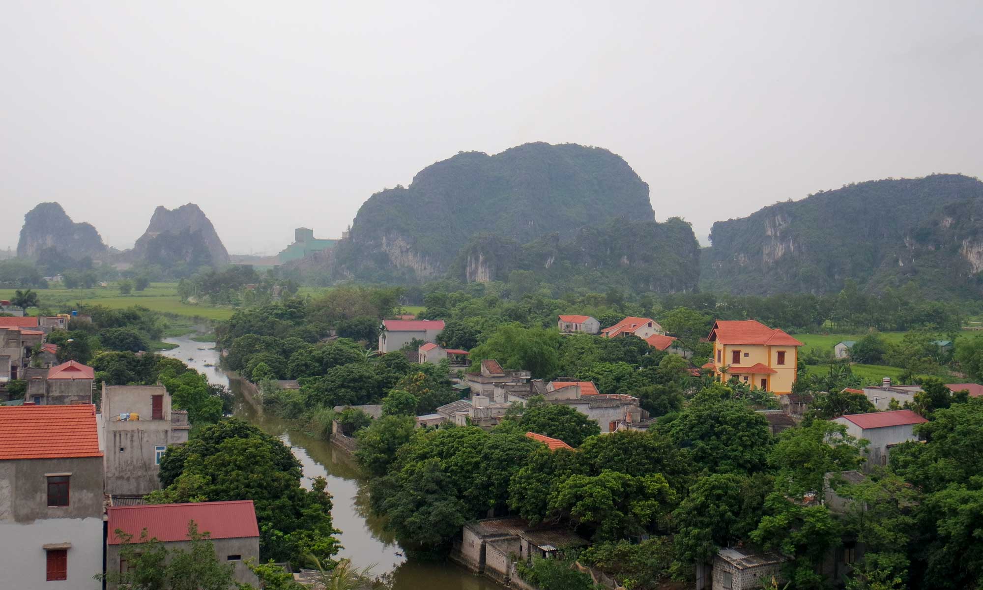 View on Tam Coc from our hotel
