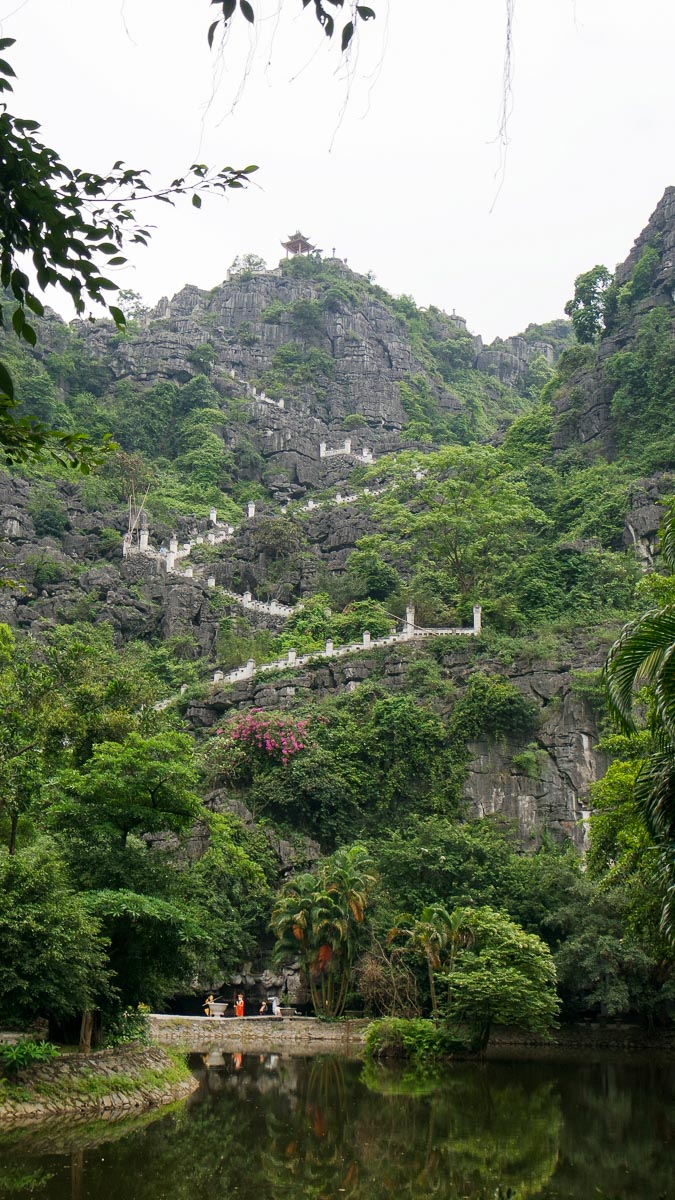 Steps leading up to Hang Mua peak