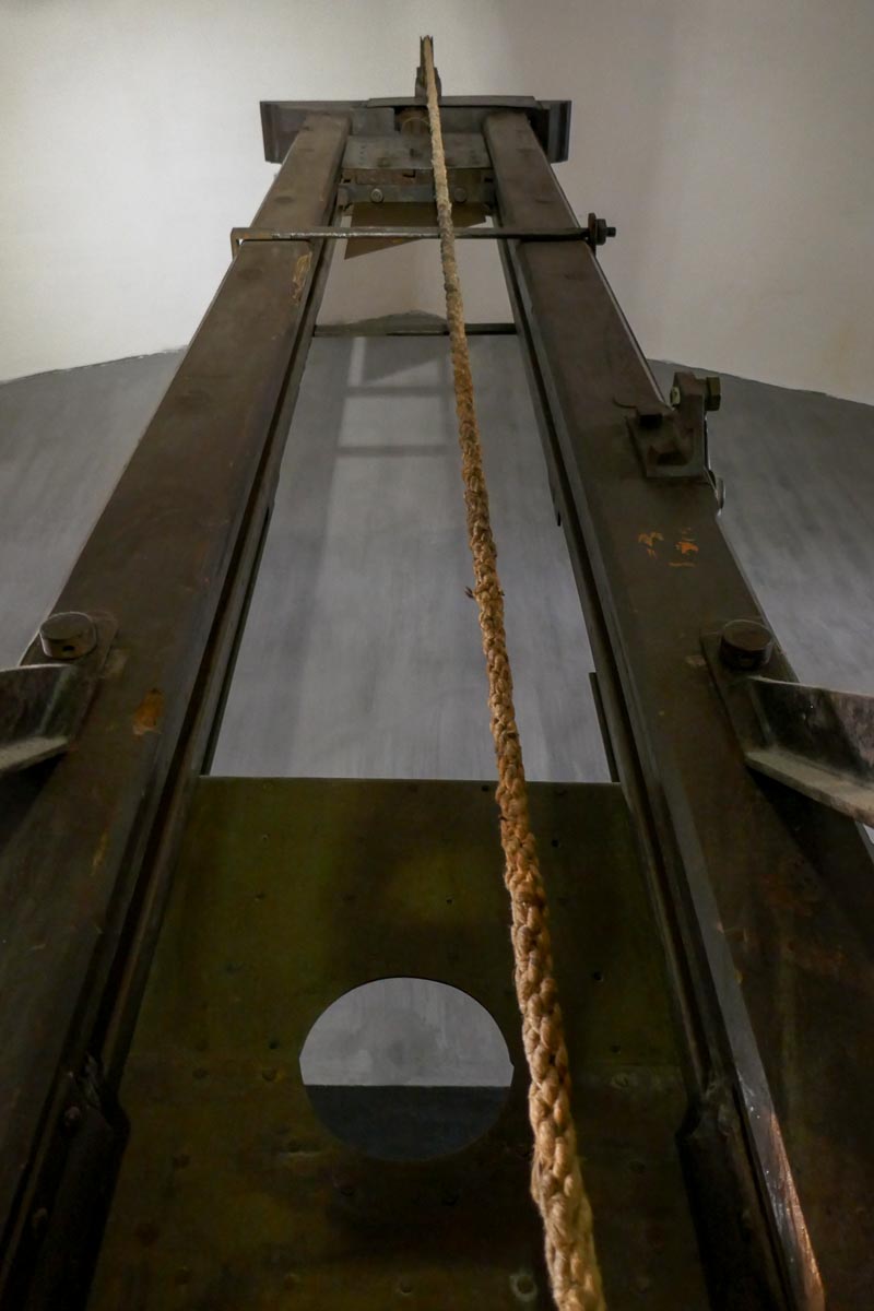 Guillotine used by the French
