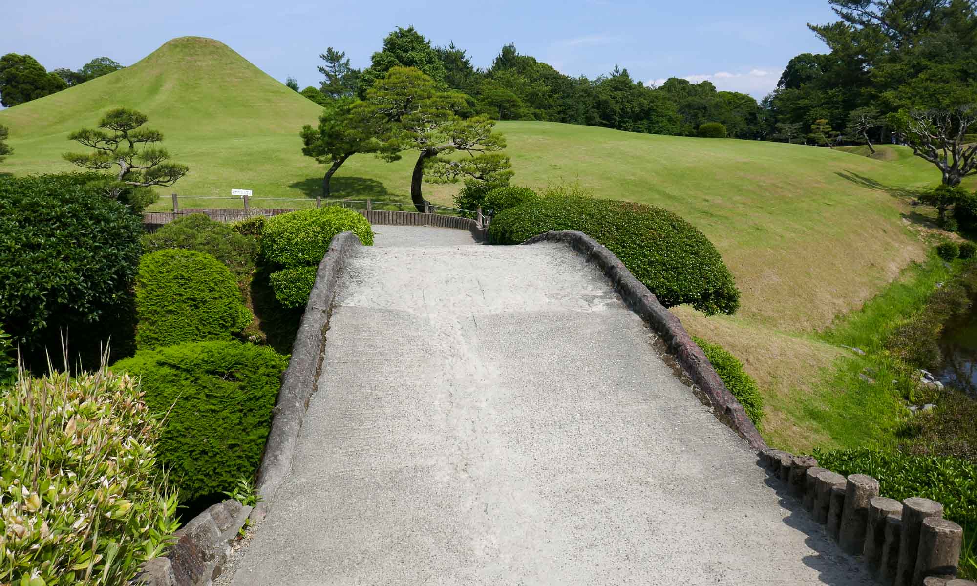 Miniature mount Fuji in Suizenji Jojuen Garden