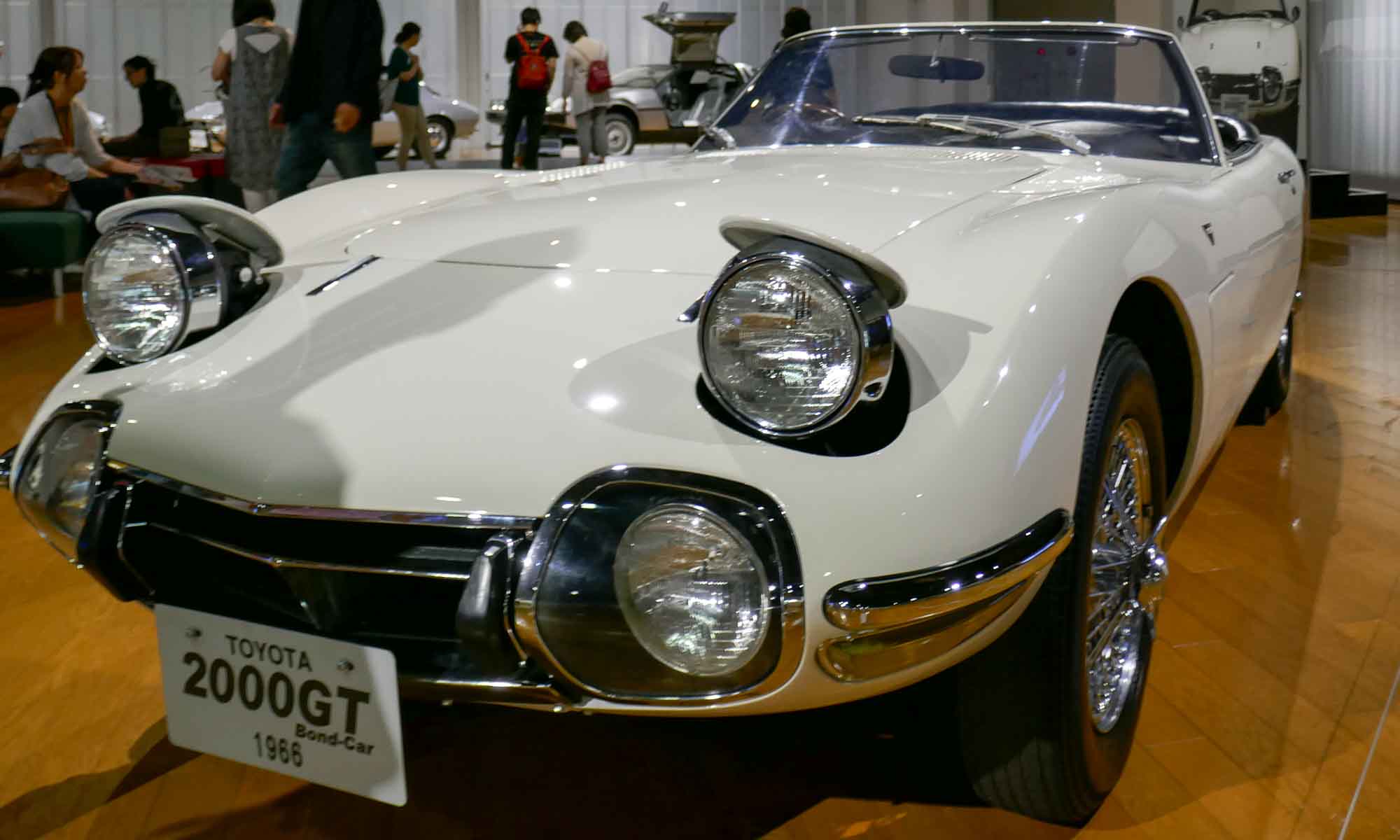 There was a special exhibition with several Toyota 2000 GT and a DeLorean