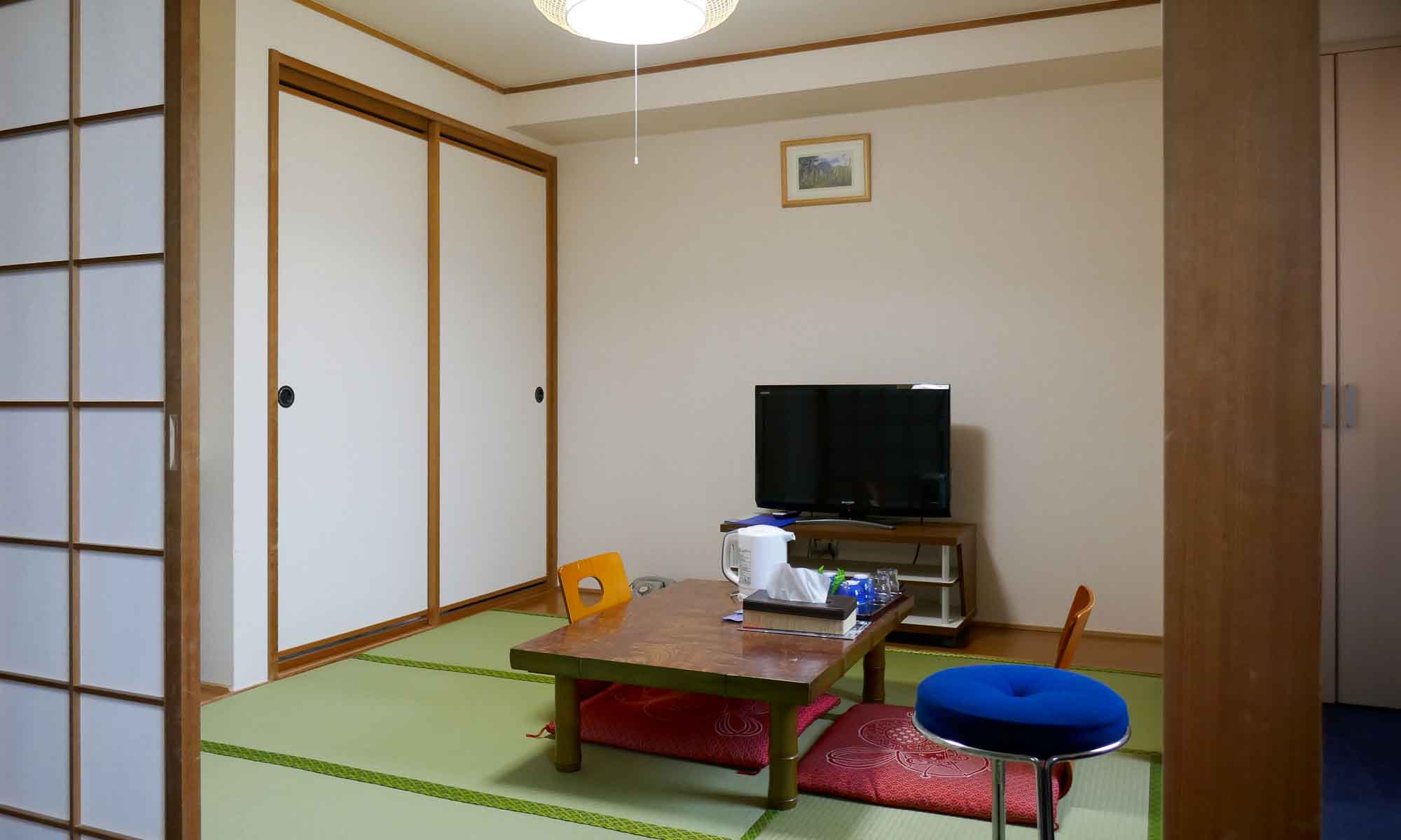 The tatami area in our room