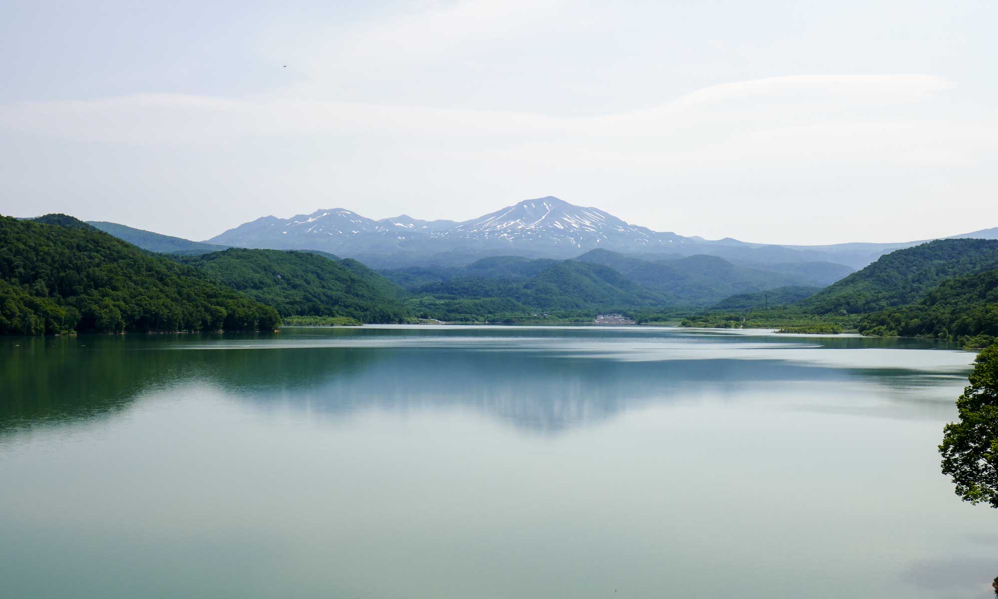 Asahidake viewed from Chubetsu Lake 