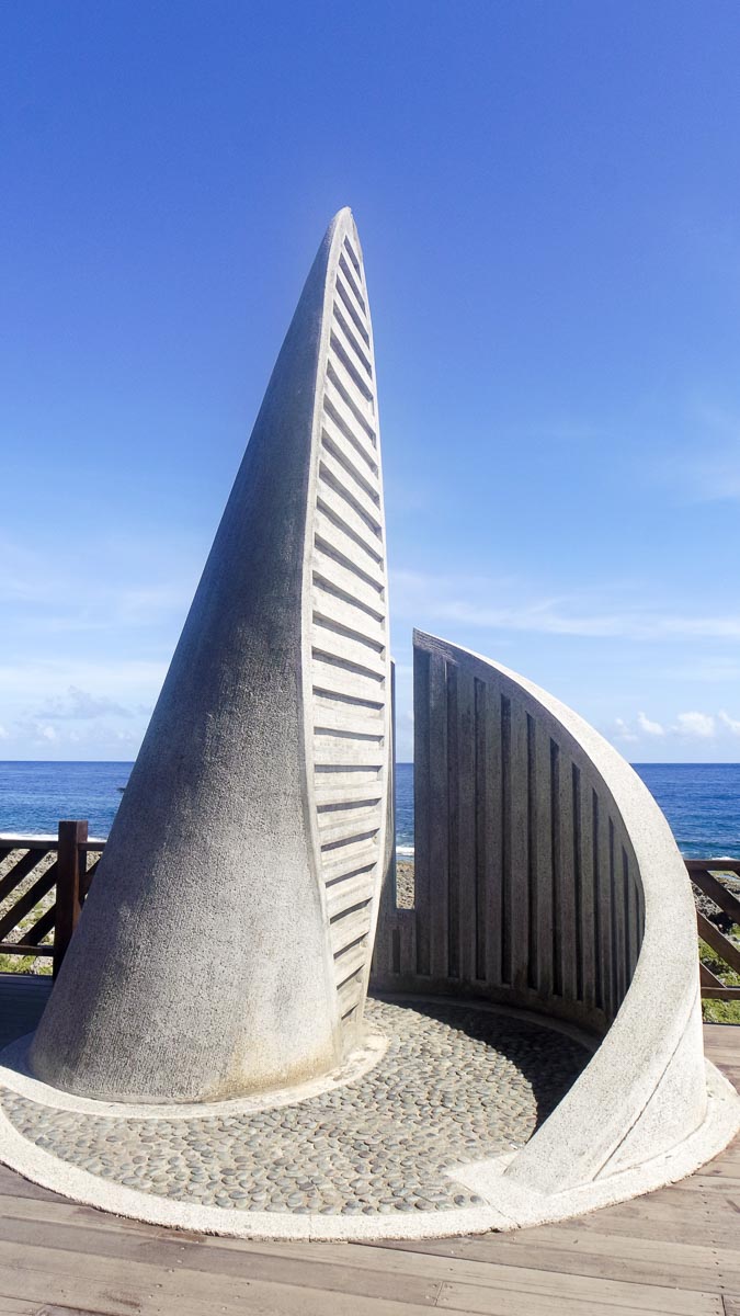 The monument at the southernmost point of Taiwan