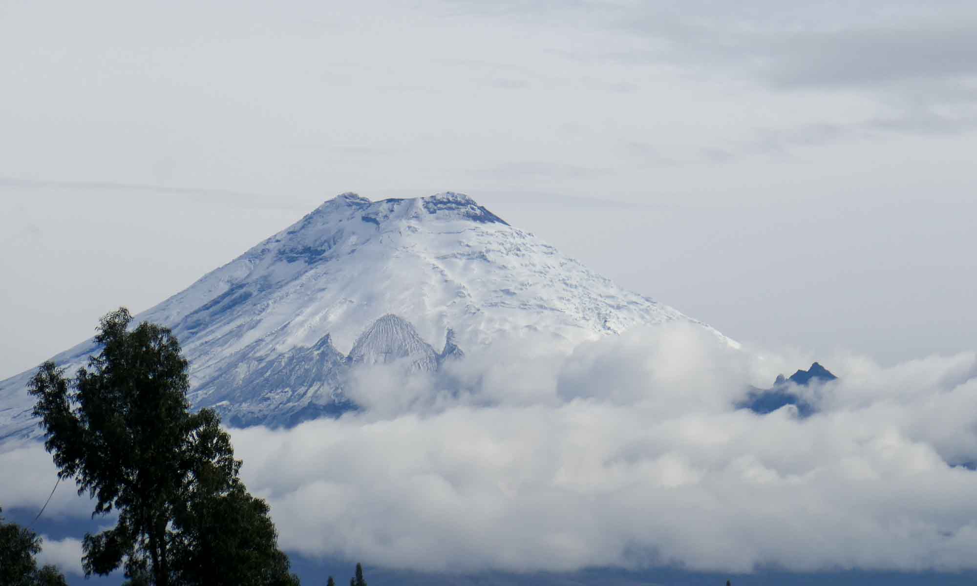 A clear view of the Cotopaxi Volcano summit