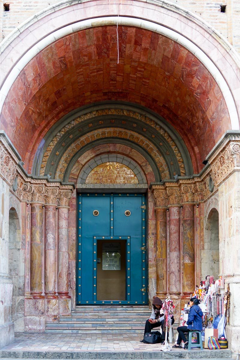 One of the entrances of the New Cathedral